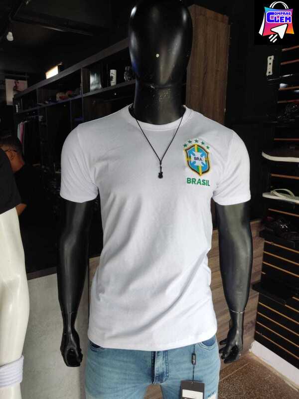 Camiseta do Brasil em Algodão